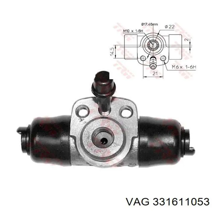 Робочий циліндр VAG 331611053 ціна, від 5.86 USD