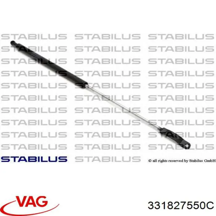 Амортизатор двері задньої VAG 331827550C ціна, від 8.21 USD