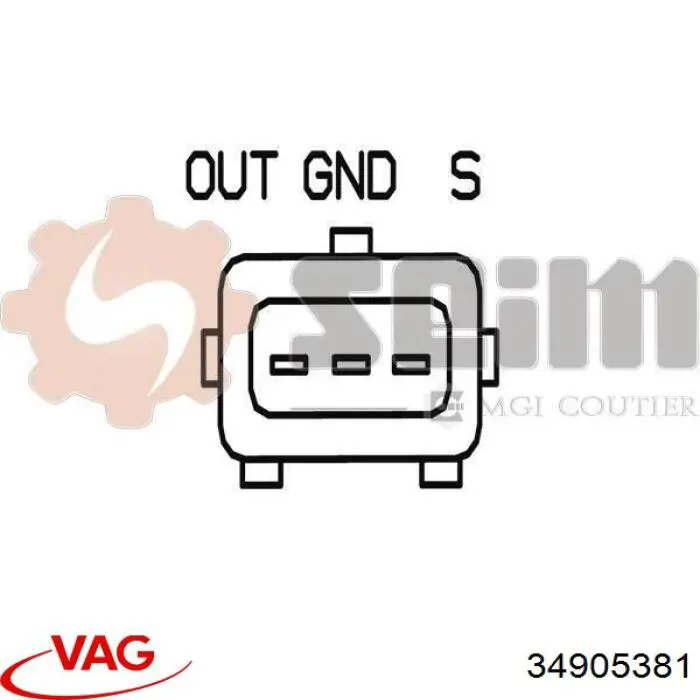 Датчик обертів колінвалу VAG 34905381 ціна, від 20.53 USD