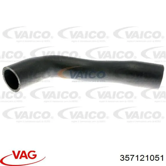 Шланг/патрубок радіатора охолодження, нижній 357121051 VAG