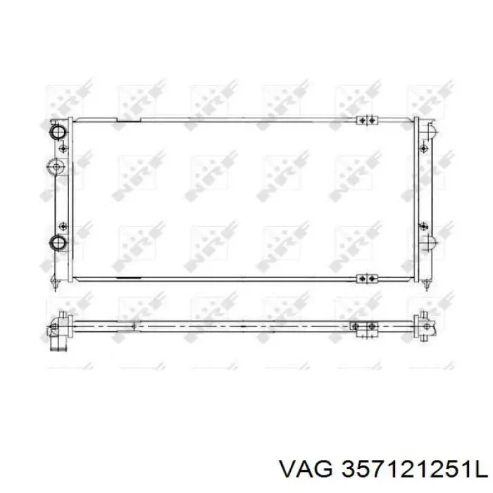 357121251L VAG Радіатор охолодження двигуна