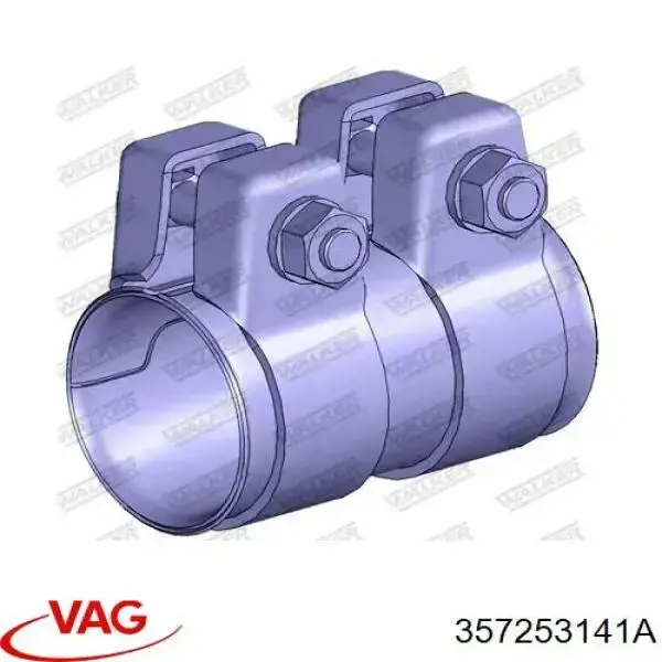 Купити 357253141A VAG Хомут кріплення глушника передній