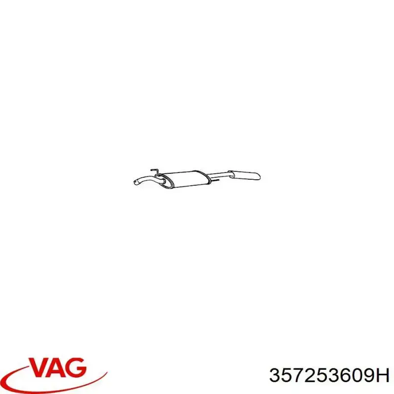 Купити 357253609H VAG Вихлоп
