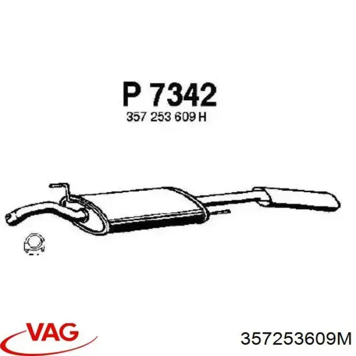 357253609M VAG Глушилка задня