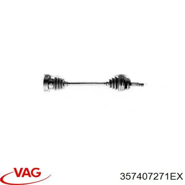 Купити 357407271EX VAG Ліва піввісь