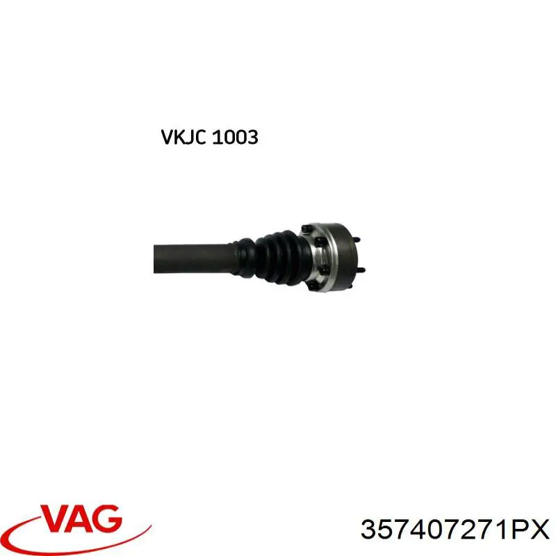 Привід передній лівий VAG 357407271PX ціна, від 84.32 USD