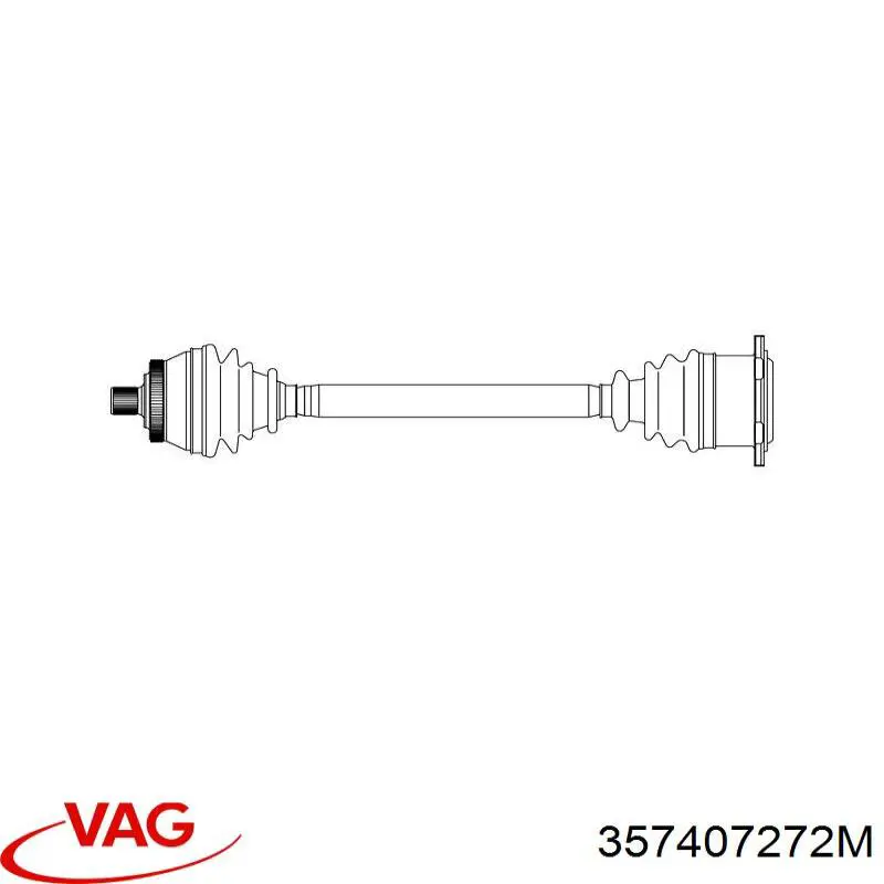 Купити JZW407450AX VAG Піввісь права