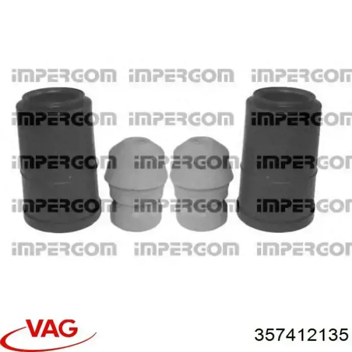 Купити 357412135 VAG Пильник амортизатора переднього