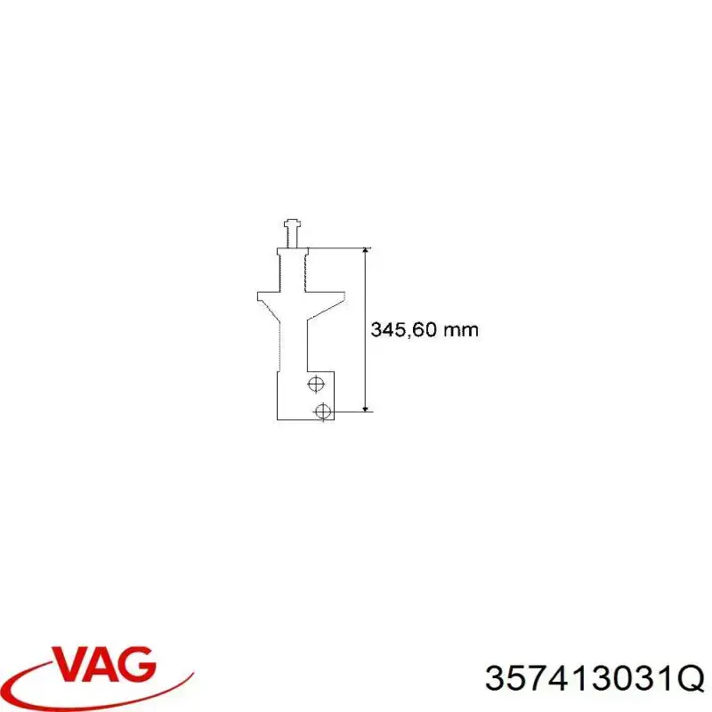 Амортизатори передні VAG 357413031Q
