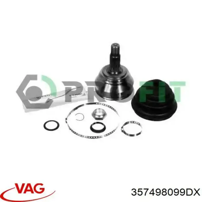 Граната колісна VAG 357498099DX ціна, від 29.39 USD