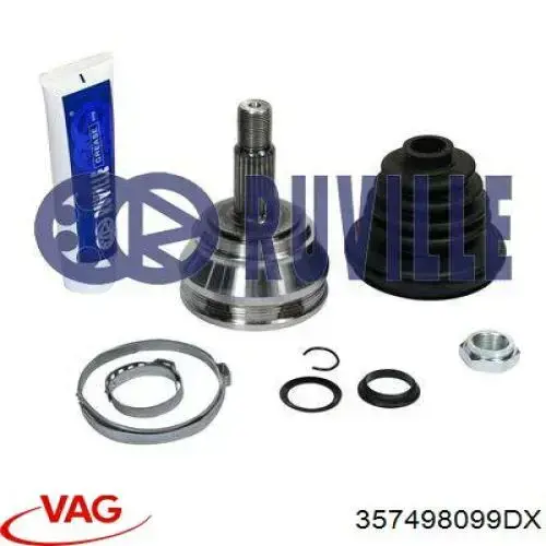 Купити 357498099DX VAG Шарнір приводу зовнішній