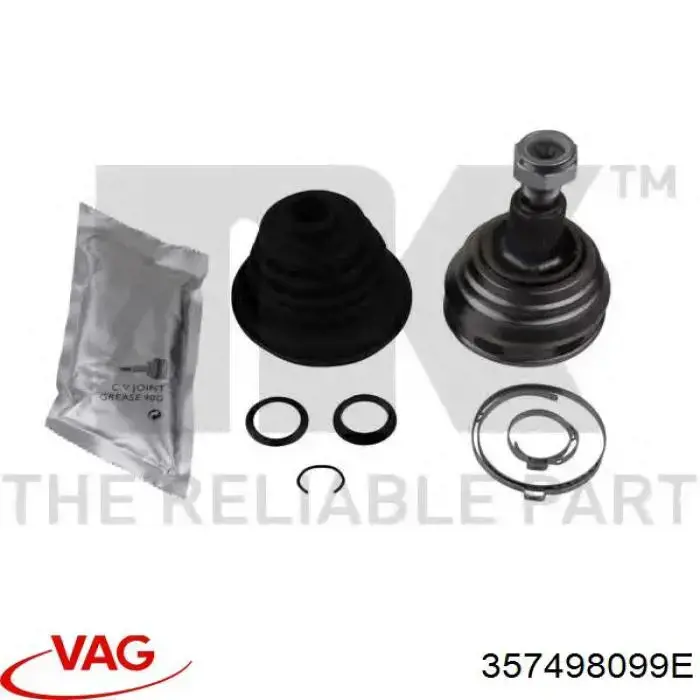 Граната колісна VAG 357498099E ціна, від 26.21 USD