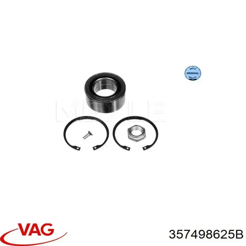 Купити 357498625B VAG Підшипник ступиці передньої