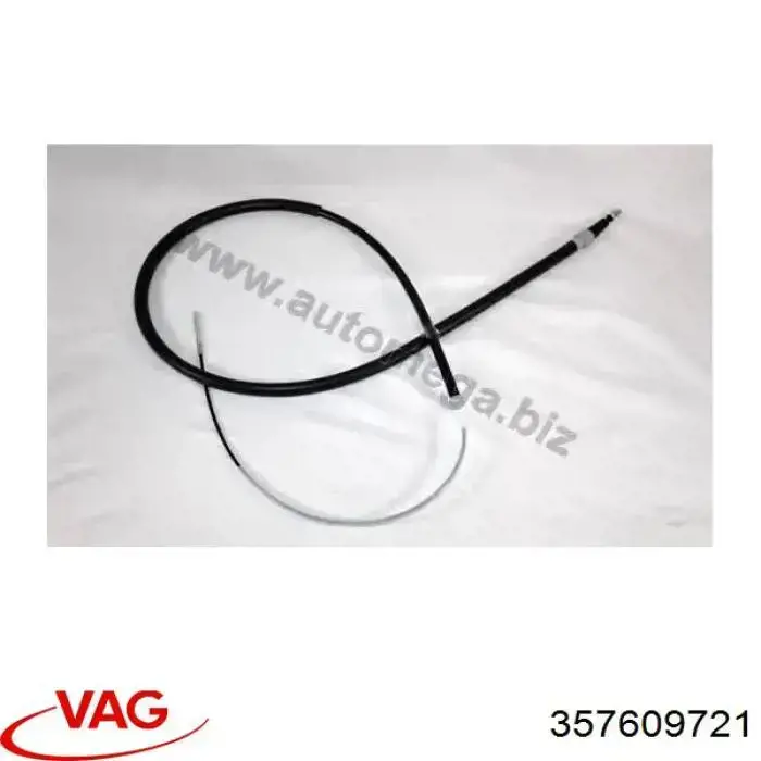 Трос ручного гальма задній, правий/лівий VAG 357609721 ціна, від 6.90 USD