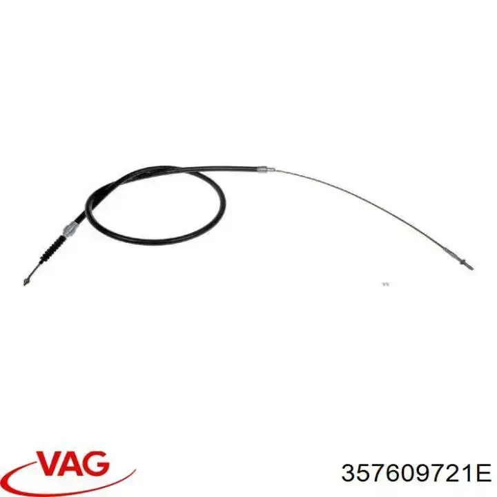 Трос ручного гальма задній, правий/лівий VAG 357609721E ціна, від 6.92 USD