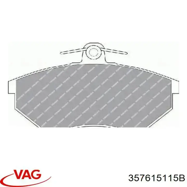 Гальмівні колодки VAG 357615115B ціна, від 14.76 USD