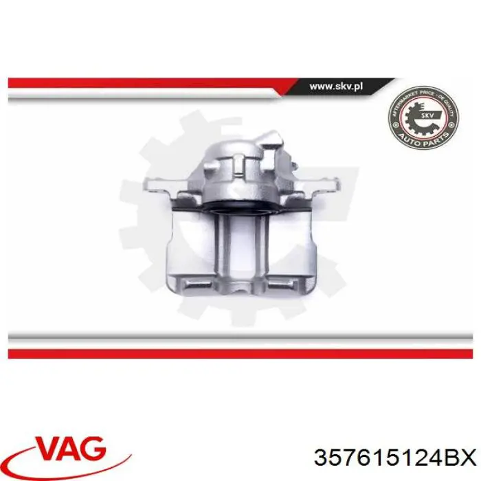 Купити 357615124BX VAG Супорт гальмівний передній правий