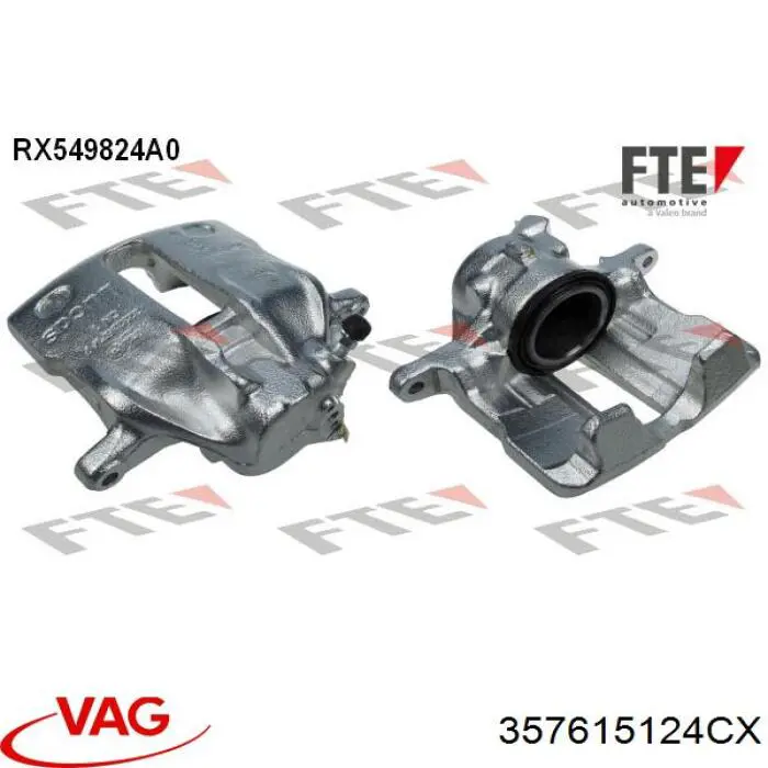 Купити 357615124CX VAG Супорт гальмівний передній правий