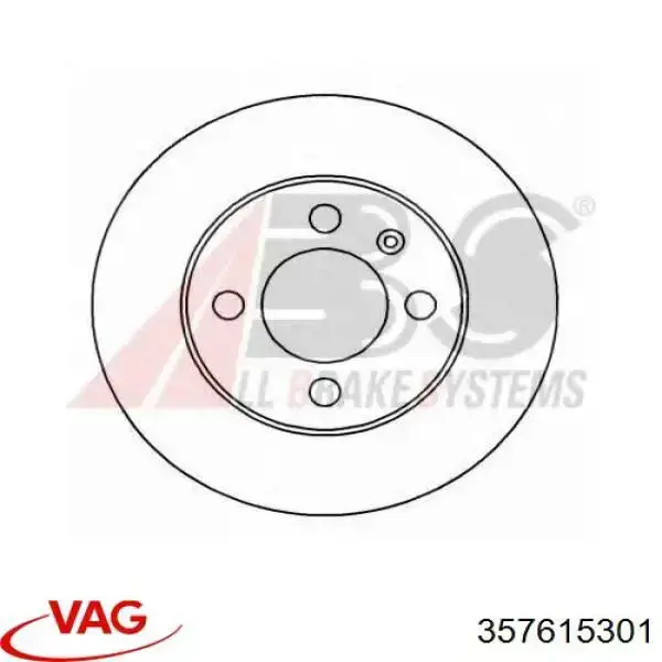 Купити 357615301 VAG Ротор гальмівний