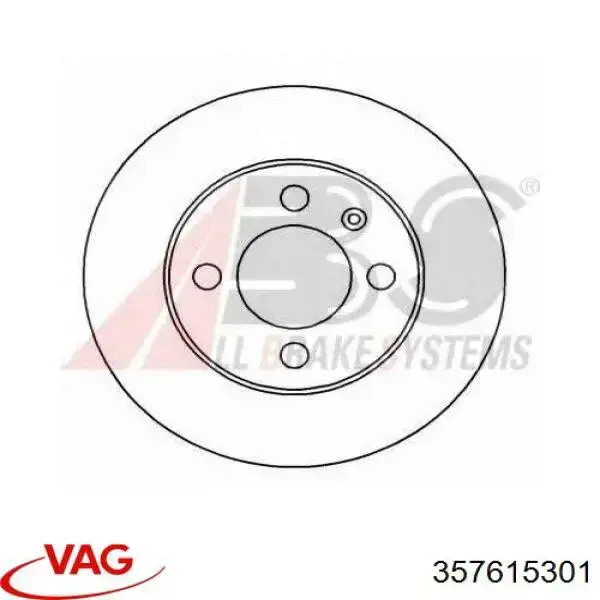 Диск переднього гальма VAG 357615301 ціна, від 22.02 USD