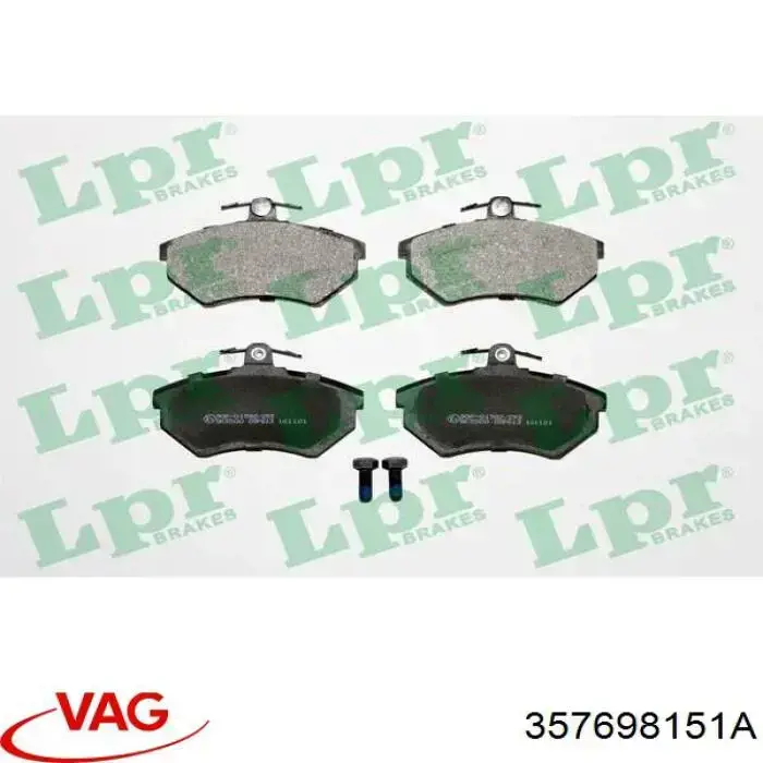 Гальмівні колодки VAG 357698151A ціна, від 21.31 USD