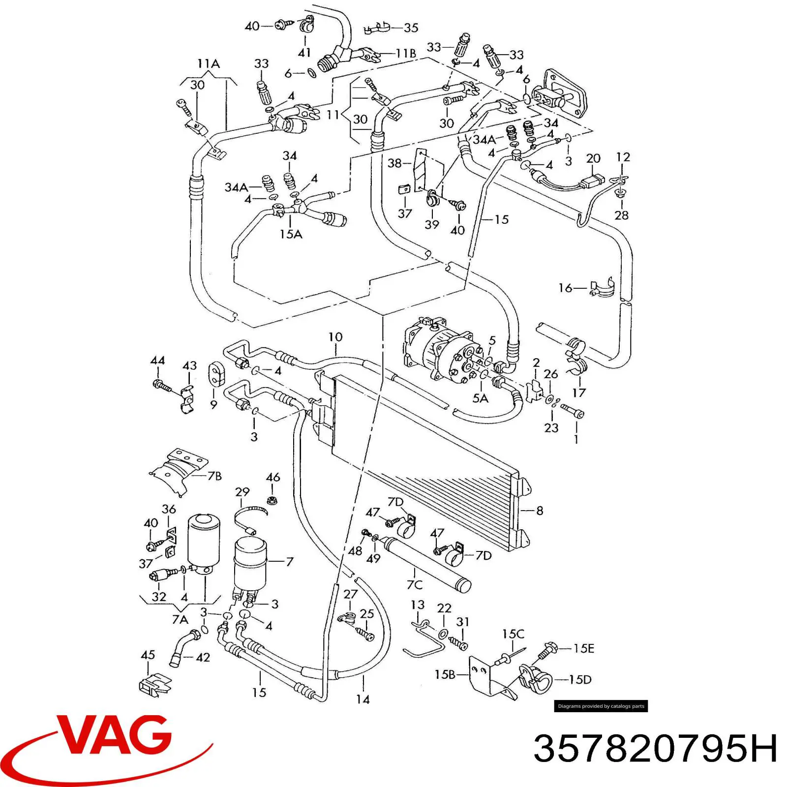 Клапан компрессора кондиционера VAG 357820795H