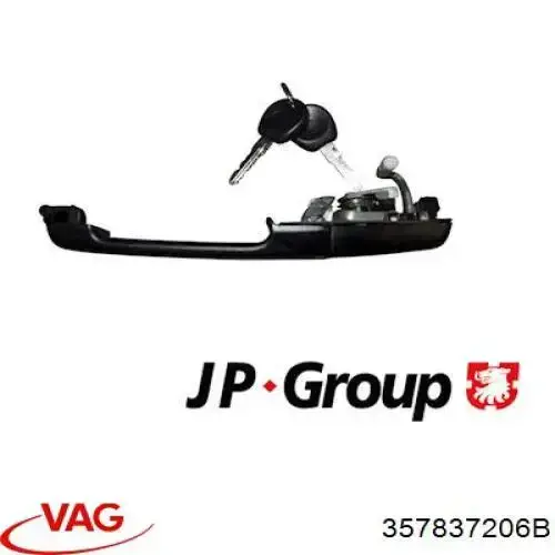 Ручка передньої двері зовнішня права VAG 357837206B ціна, від 9.06 USD