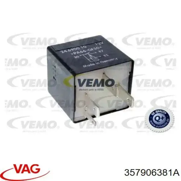 Купити 357906381A VAG Реле електробензонасосу