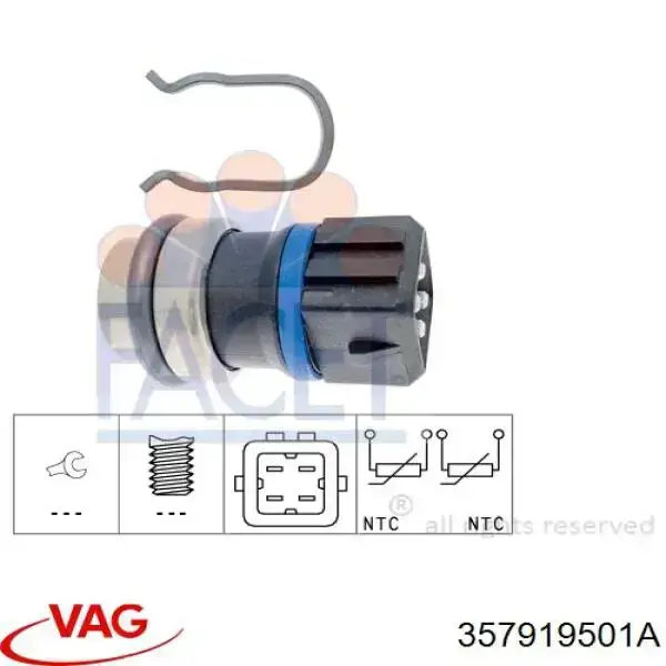 357919501A VAG Покажчик температури охолоджуючої рідини