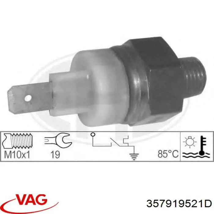 Купити 357919521D VAG Датчик температури охолоджуючої рідини