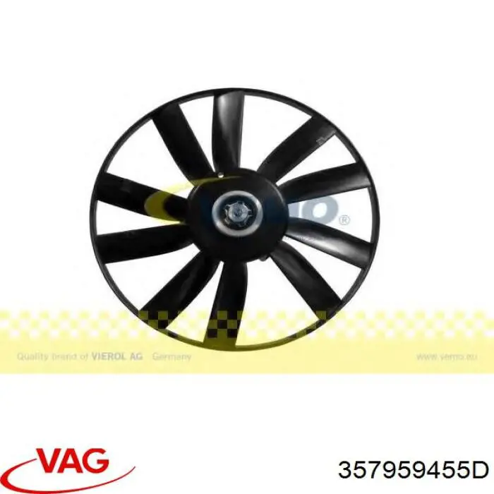 Вентилятор радіатора VAG 357959455D ціна, від 34.73 USD