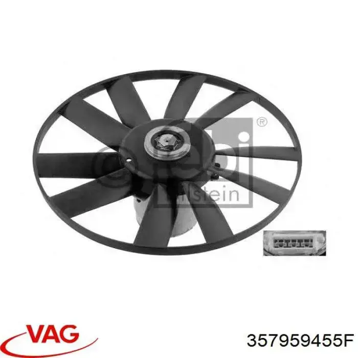 Вентилятор радіатора VAG 357959455F ціна, від 34.73 USD