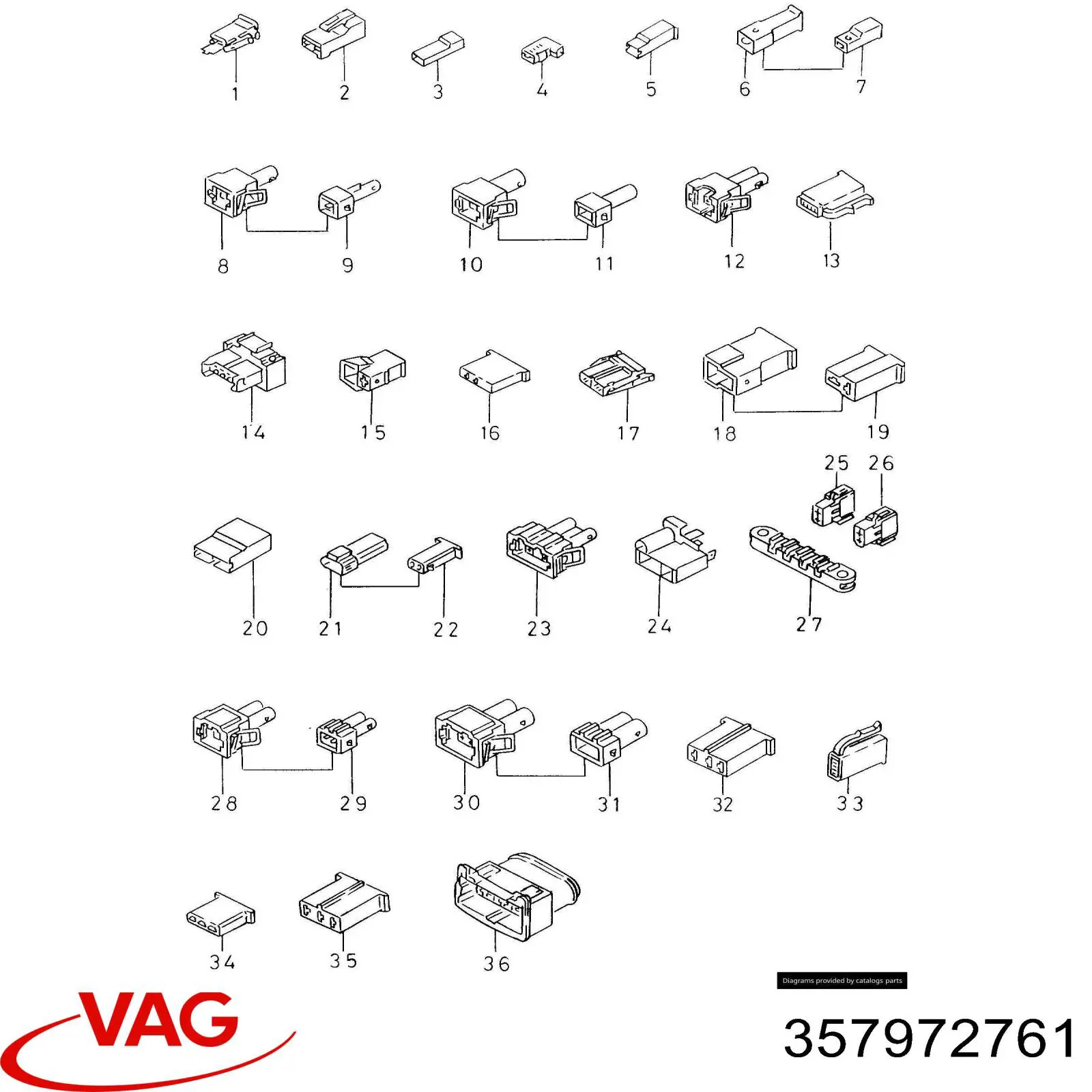  VAG 357972761 ціна, від 1.72 USD