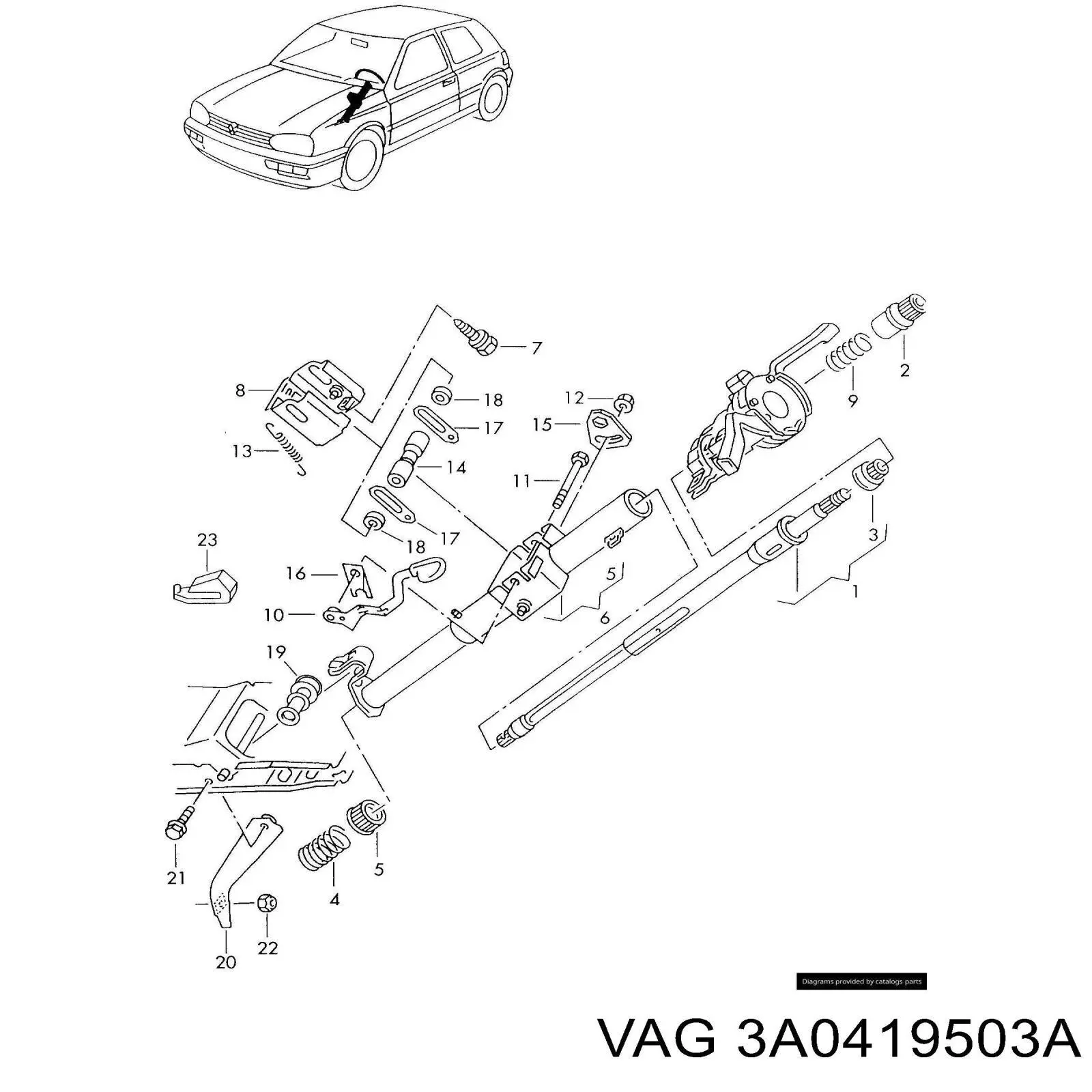 Купити 6M0422154F VAG Бачок насоса ГПР