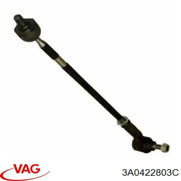 Тяга рульова в зборі, ліва 3A0422803C VAG