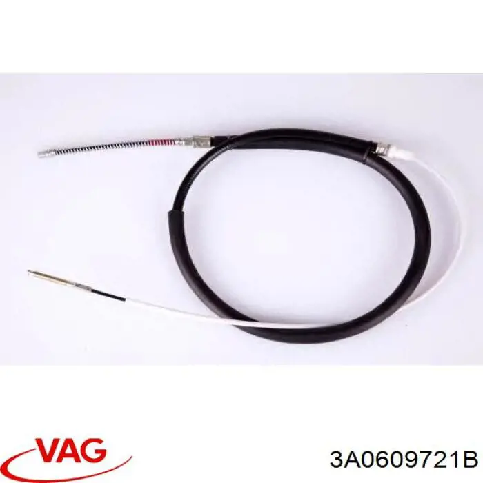 Купити 3A0609721B VAG Трос ручного гальма задній, правий/лівий