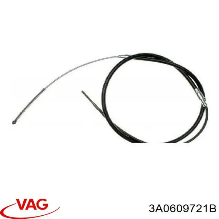 Трос ручного гальма задній, правий/лівий VAG 3A0609721B ціна, від 6.85 USD