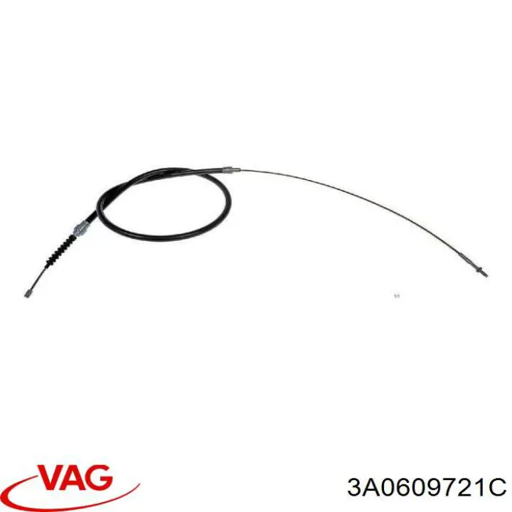 Трос ручного гальма задній, правий/лівий VAG 3A0609721C ціна, від 8.10 USD