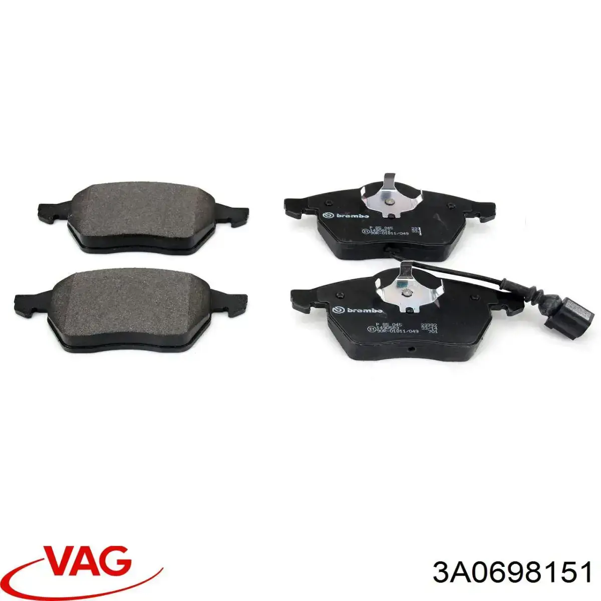 Гальмівні колодки VAG 3A0698151 ціна, від 23.93 USD