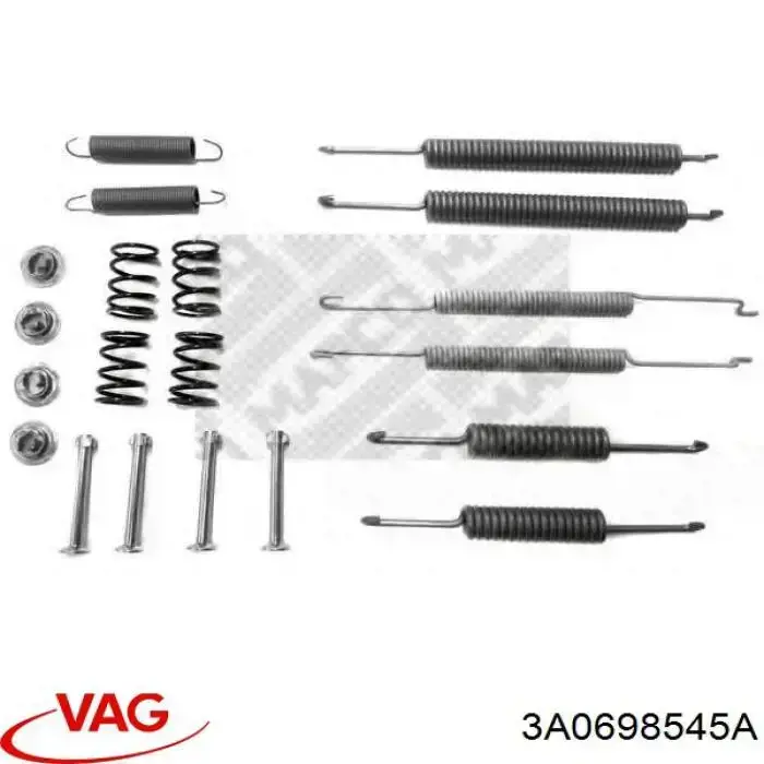 3A0698545A VAG Ремкомплект торм. колодок