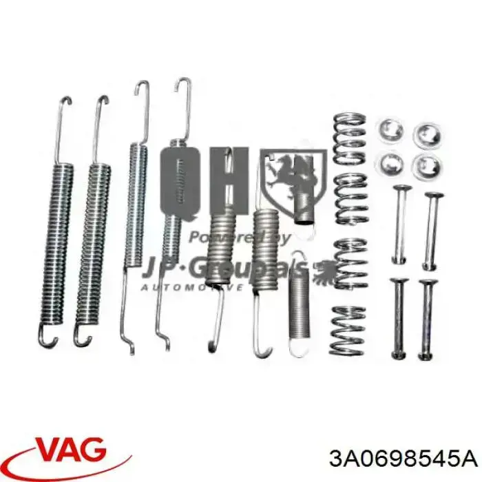 Купити 3A0698545A VAG Ремкомплект гальмівних колодок