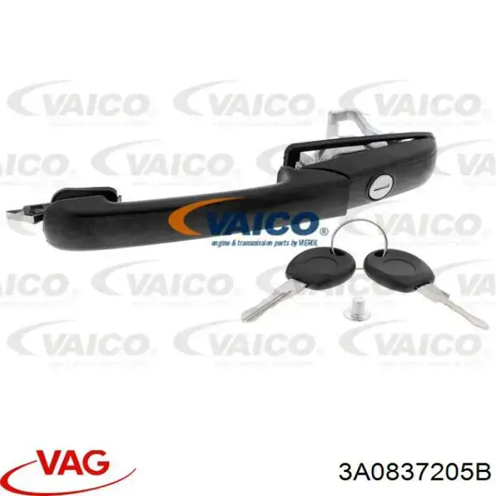 Ручка передньої двері зовнішня ліва VAG 3A0837205B ціна, від 11.99 USD