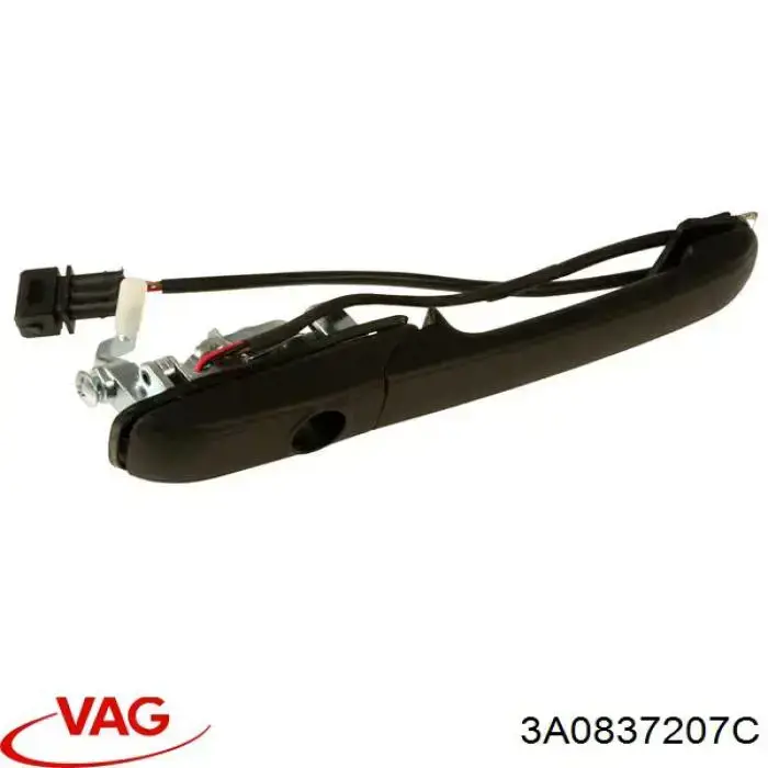 Ручка передньої двері зовнішня ліва VAG 3A0837207B ціна, від 15.49 USD