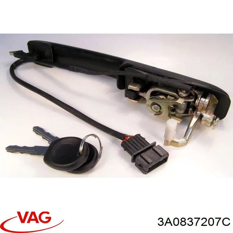 Купити 3A0837207B VAG Ручка передньої двері зовнішня ліва