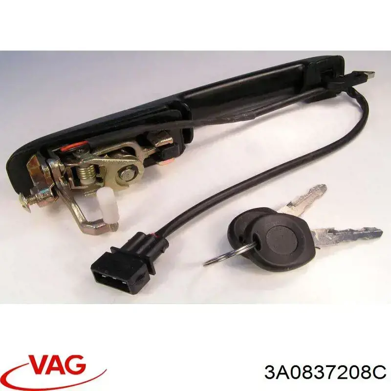 Ручка передньої двері зовнішня права VAG 3A0837208C ціна, від 14.54 USD