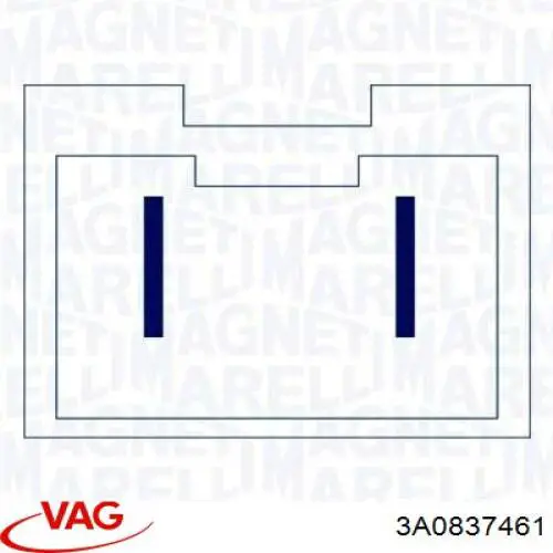 Склопідйомник передньої лівої двері 3A0837461 VAG