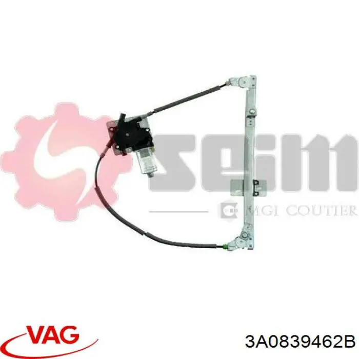 3A0839462B VAG Склопідйомник задніх правих дверей