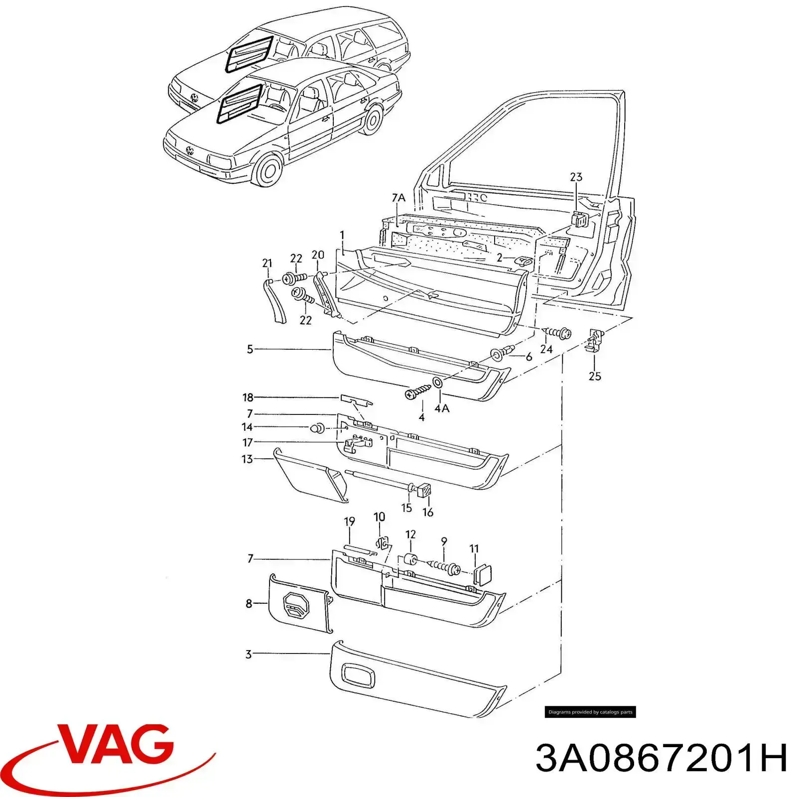 Купити 3A0867201H VAG 