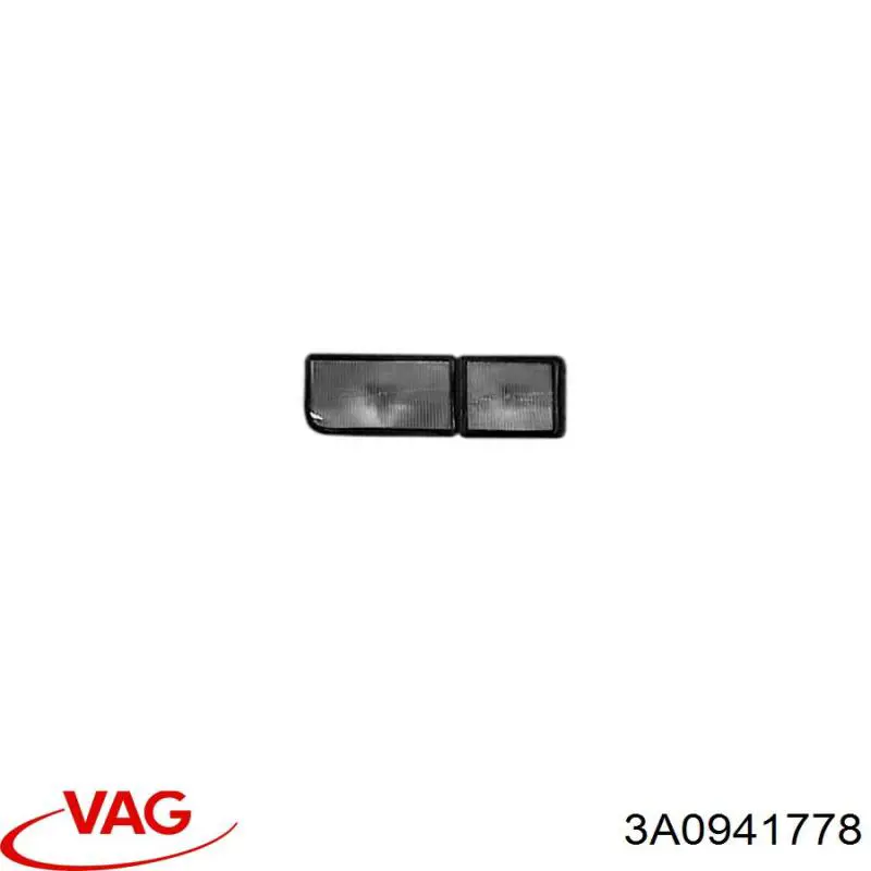 3A0941778 VAG заглушка/ решітка протитуманних фар бампера переднього, права