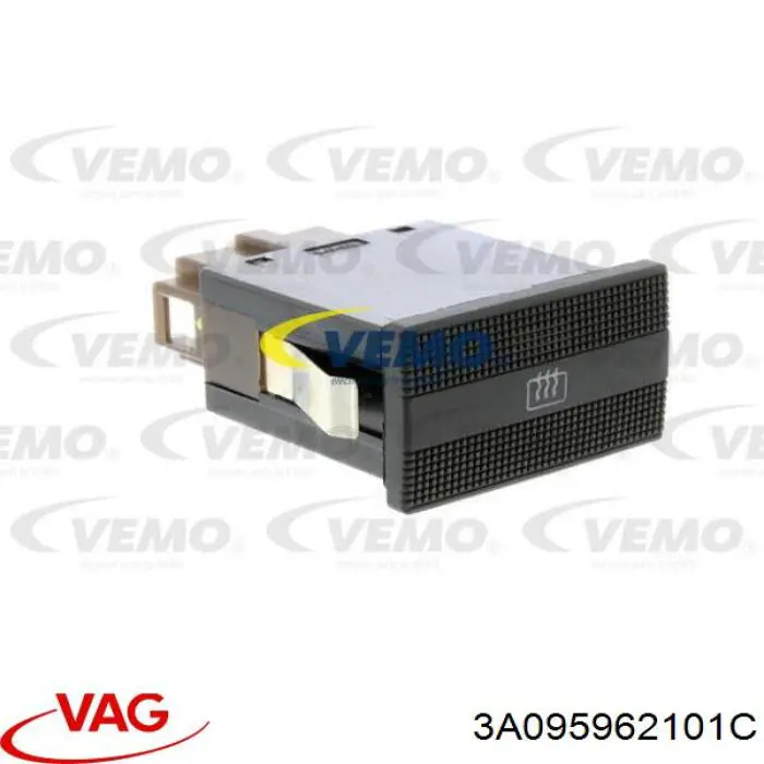 Кнопка включення обігріву заднього скла VAG 3A095962101C ціна, від 9.33 USD